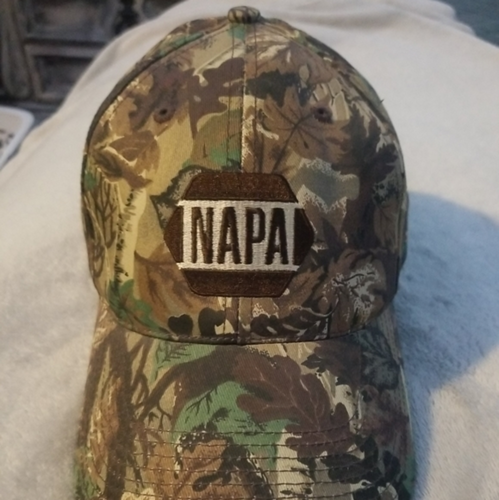 NAPA Camo Signature Series Hat Cap Larry Csonka‎ Strap Back Trucker Hat